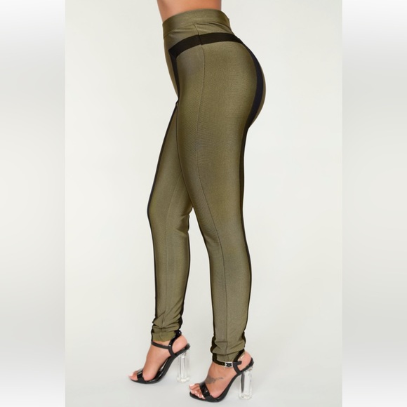Fashion Nova Matching Olive Pants Set - Picture 7 of 16